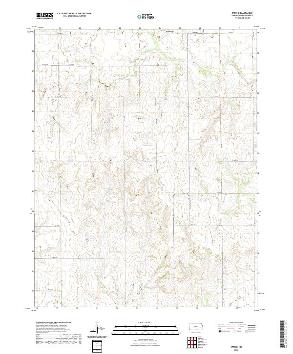 USGS Topographic Map – Spring