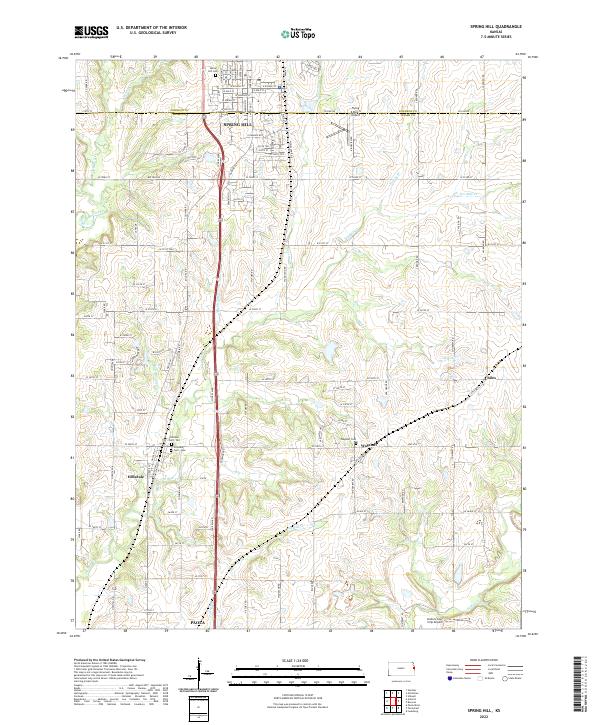 USGS Topographic Map – Spring Hill