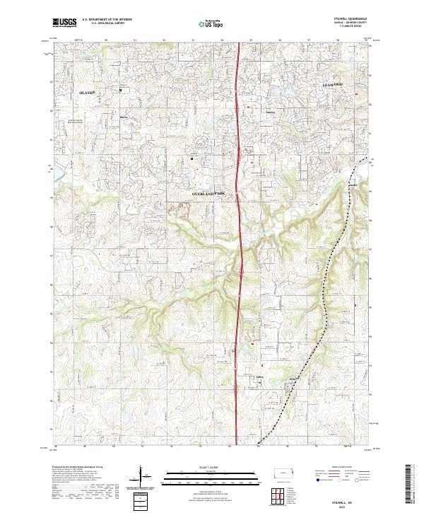 USGS Topographic Map – Stilwell