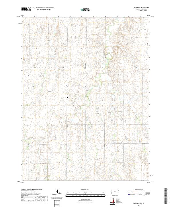 2022 Map of Stockton SW, 2022 Print