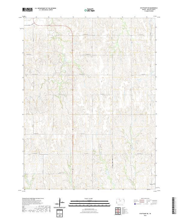 USGS Topographic Map – Stuttgart NE