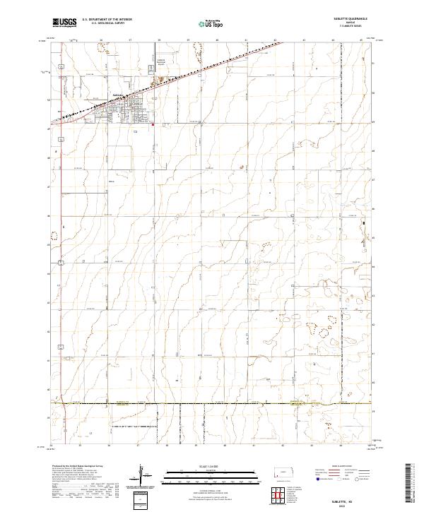 USGS Topographic Map – Sublette