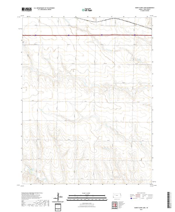 USGS Topographic Map – Sunny Slope Lake