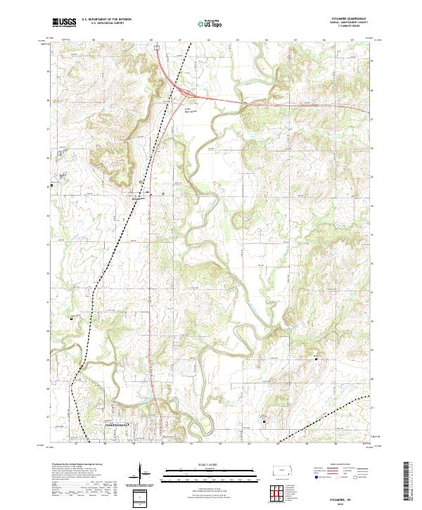 USGS Topographic Map – Sycamore