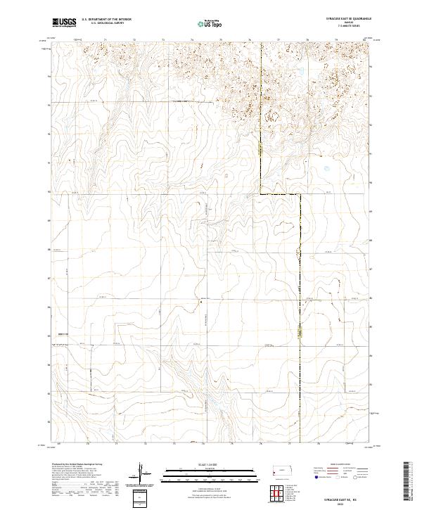 2022 Map of Syracuse East SE, 2022 Print
