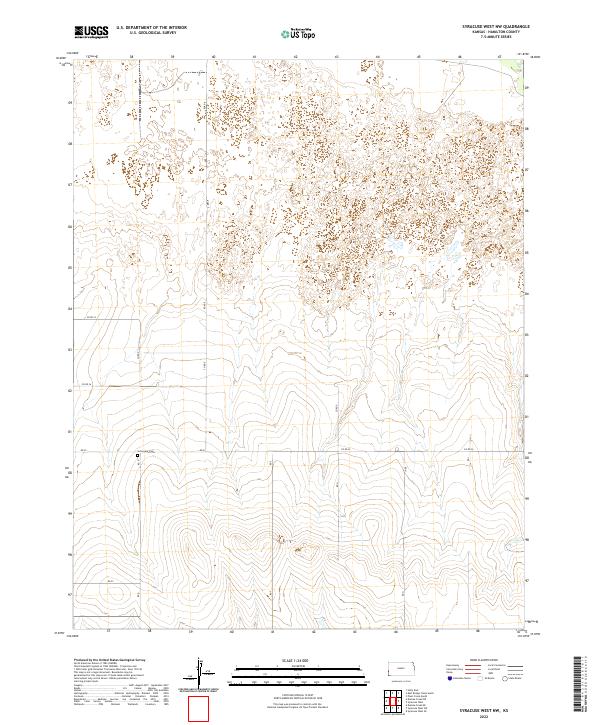 2022 Map of Syracuse West NW, 2022 Print