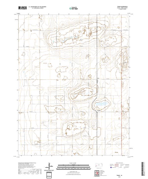 USGS Topographic Map – Tennis
