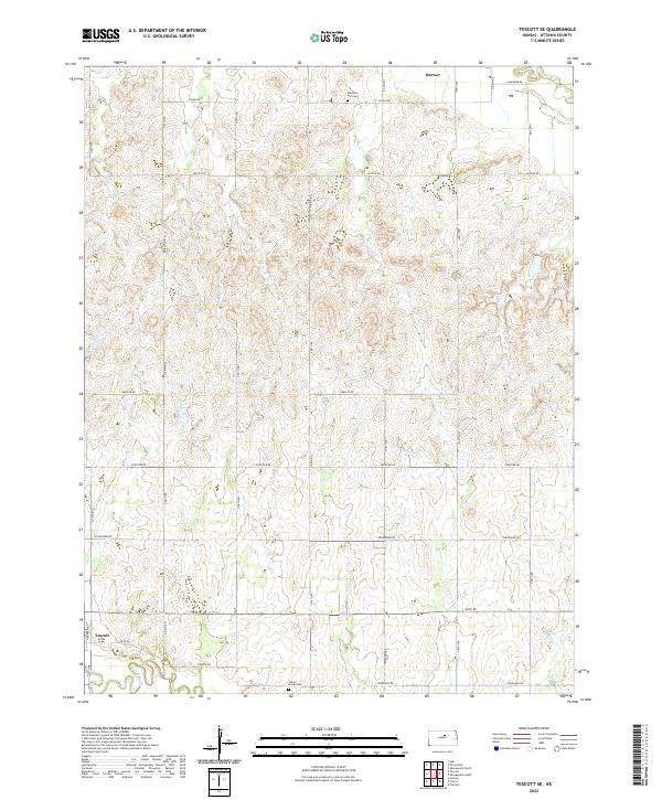 USGS Topographic Map – Tescott SE