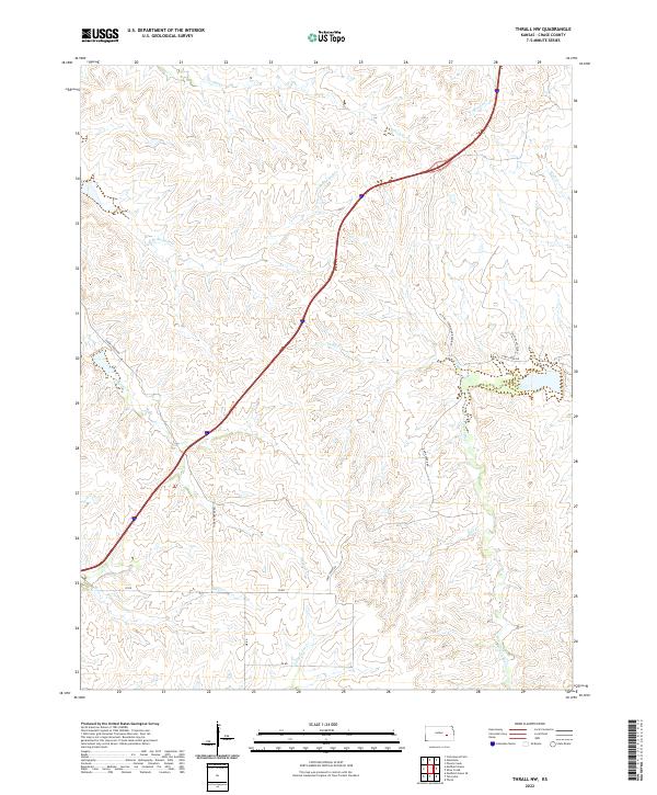 USGS Topographic Map – Thrall NW