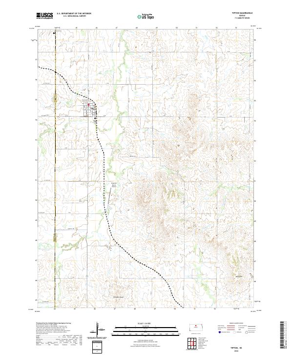 USGS Topographic Map – Tipton