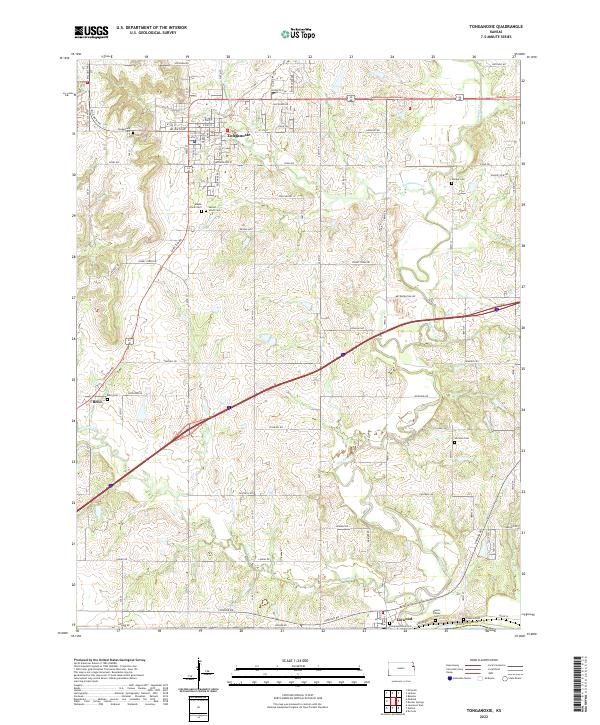 USGS Topographic Map – Tonganoxie