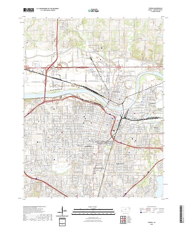 USGS Topographic Map – Topeka