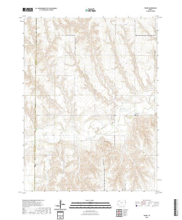 USGS Topographic Map – Traer