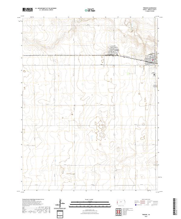 USGS Topographic Map – Tribune