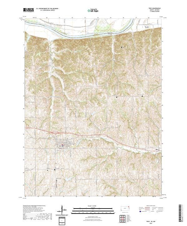 2022 Map of Troy, 2022 Print