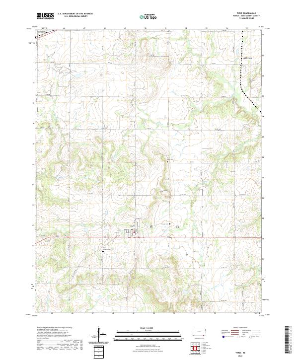 USGS Topographic Map – Tyro