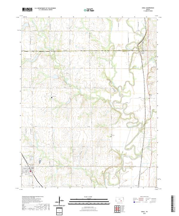 USGS Topographic Map – Udall