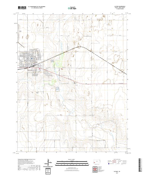 USGS Topographic Map – Ulysses
