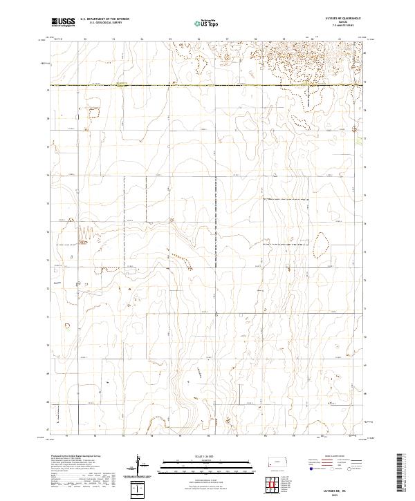 USGS Topographic Map – Ulysses NE