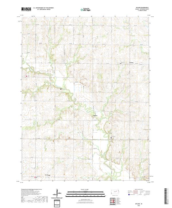 USGS Topographic Map – Upland