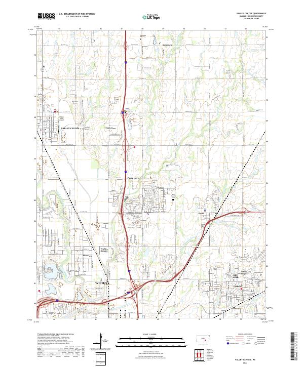 USGS Topographic Map – Valley Center