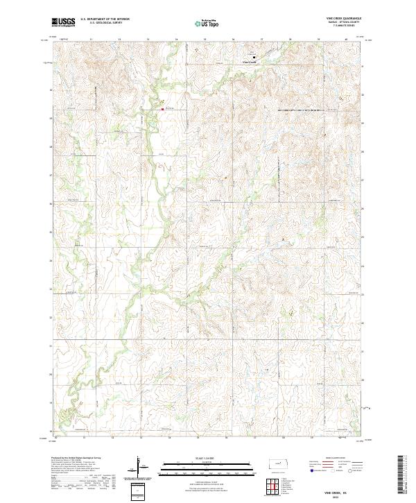 USGS Topographic Map – Vine Creek