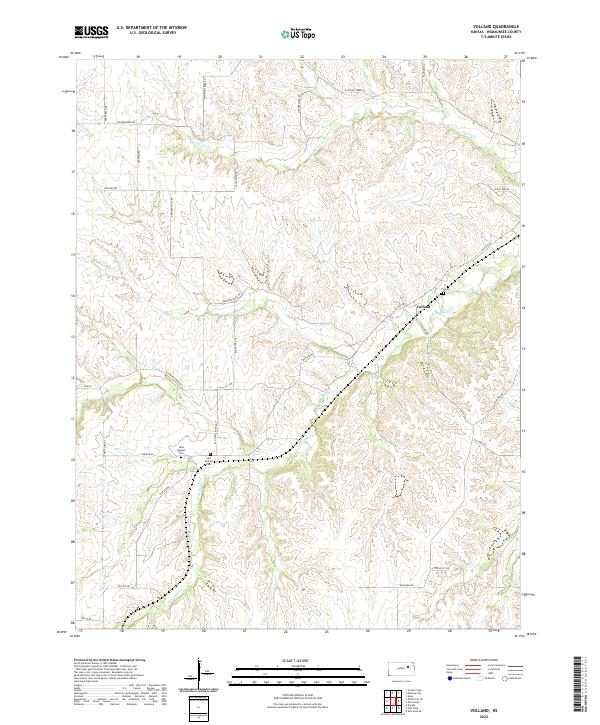 USGS Topographic Map – Volland