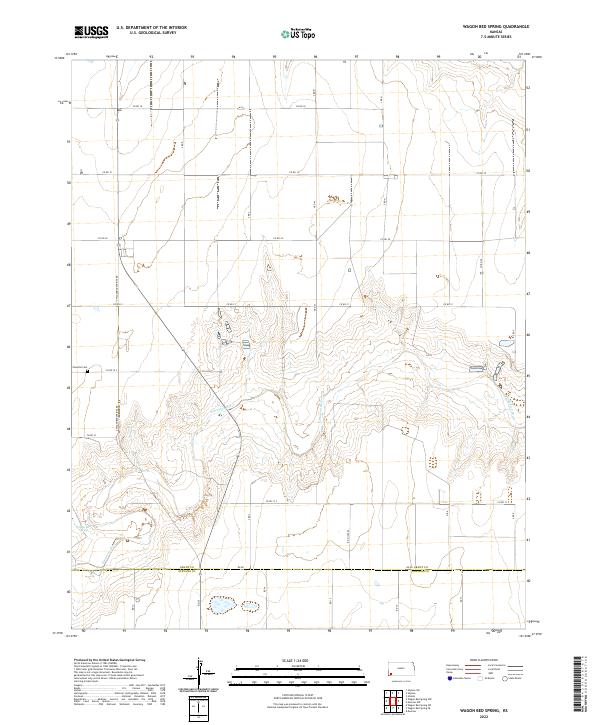 USGS Topographic Map – Wagon Bed Spring