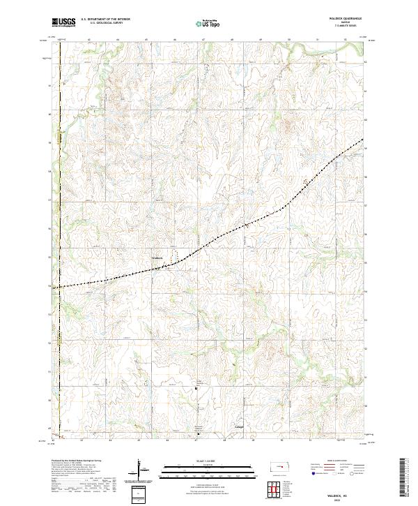 USGS Topographic Map – Waldeck