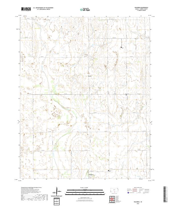 USGS Topographic Map – Waldron
