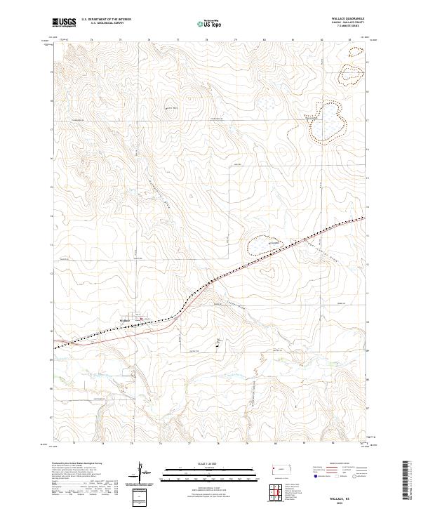 USGS Topographic Map – Wallace