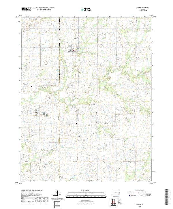 USGS Topographic Map – Walnut