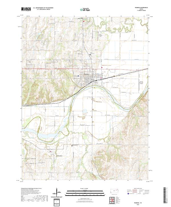 USGS Topographic Map – Wamego