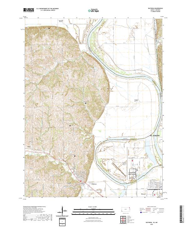 USGS Topographic Map – Wathena