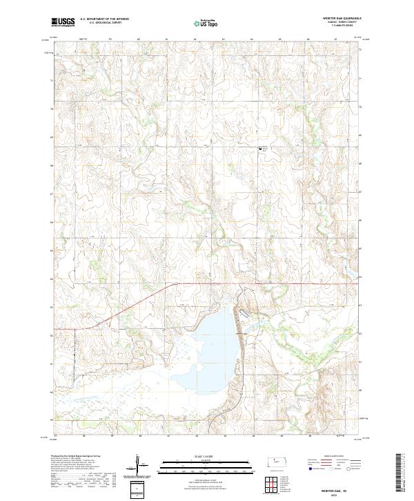 USGS Topographic Map – Webster Dam