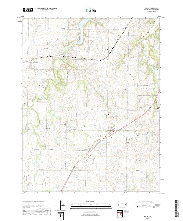 USGS Topographic Map – Welda
