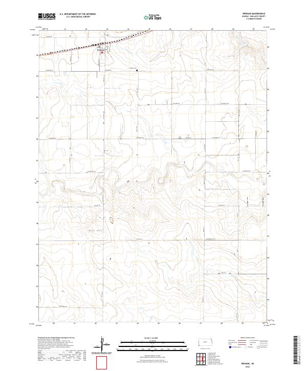 USGS Topographic Map – Weskan