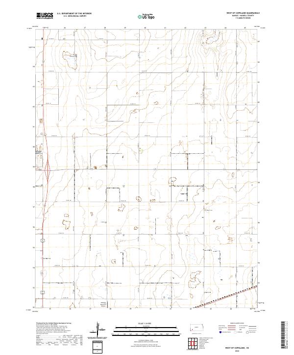 USGS Topographic Map – West of Copeland