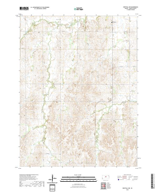 USGS Topographic Map – Westfall NW