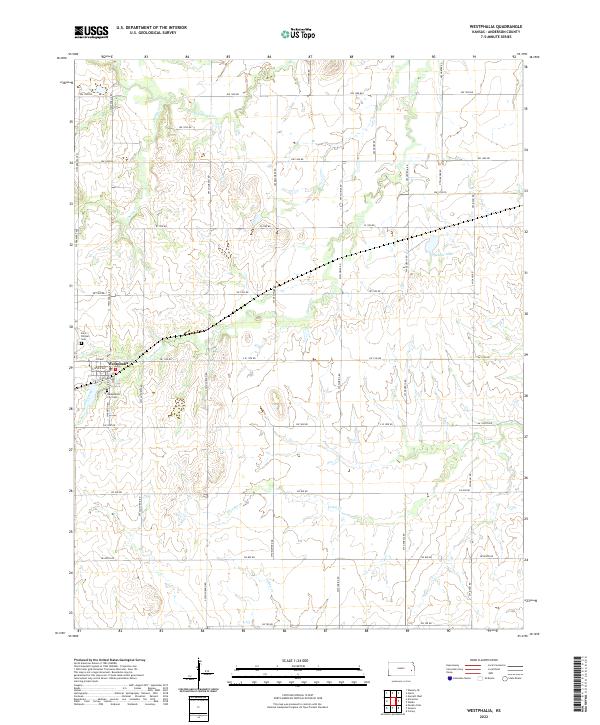 USGS Topographic Map – Westphalia