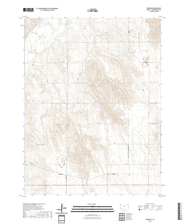 USGS Topographic Map – Wheeler
