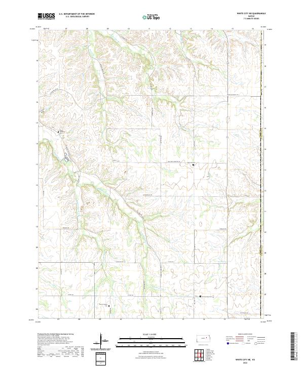 USGS Topographic Map – White City NE