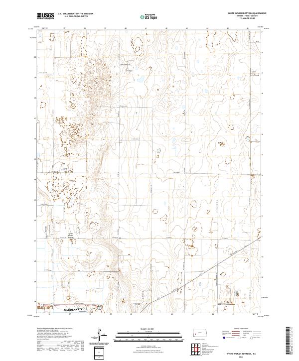 USGS Topographic Map – White Woman Bottoms