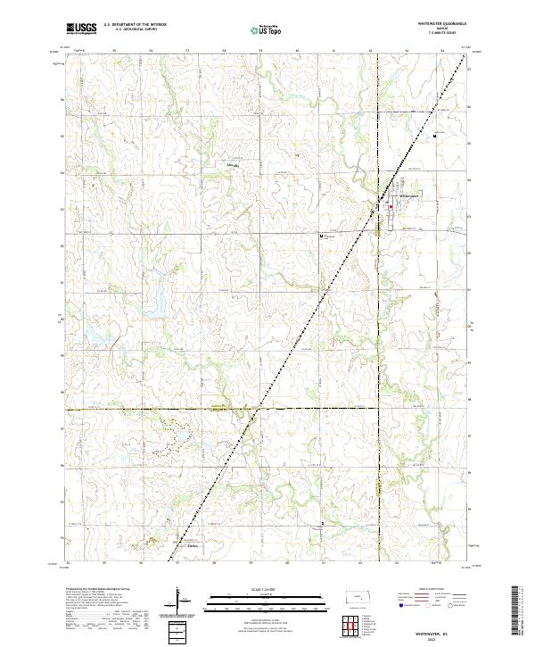 USGS Topographic Map – Whitewater