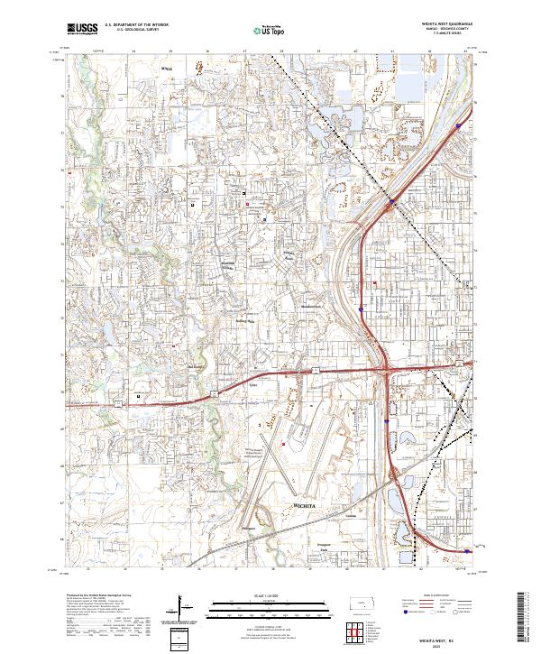 USGS Topographic Map – Wichita West