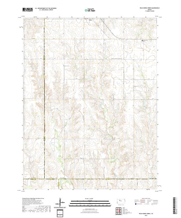 USGS Topographic Map – Wild Horse Creek