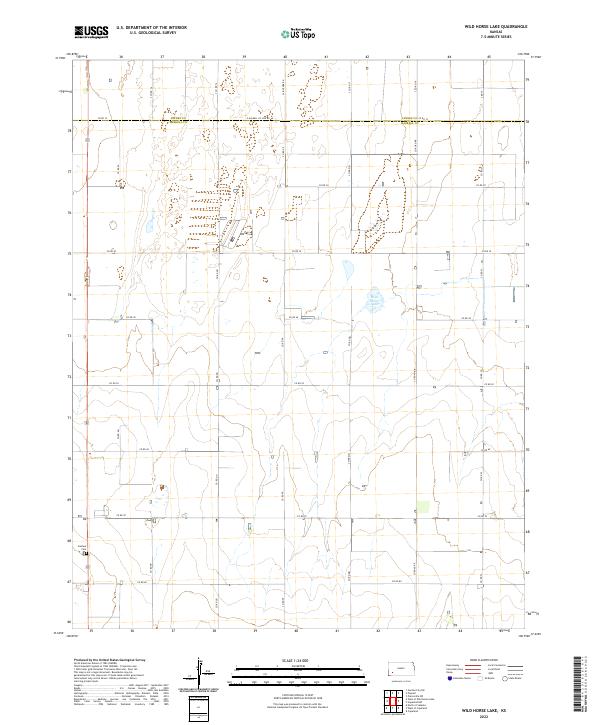 USGS Topographic Map – Wild Horse Lake
