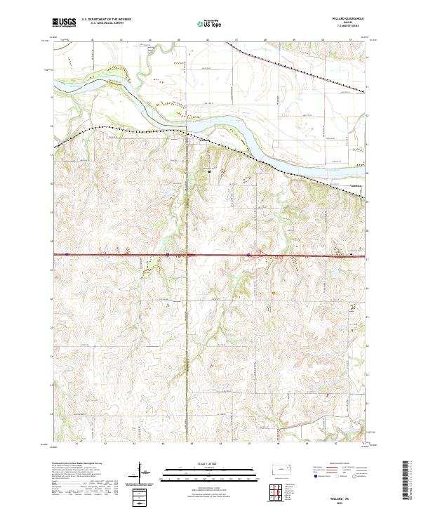 USGS Topographic Map – Willard