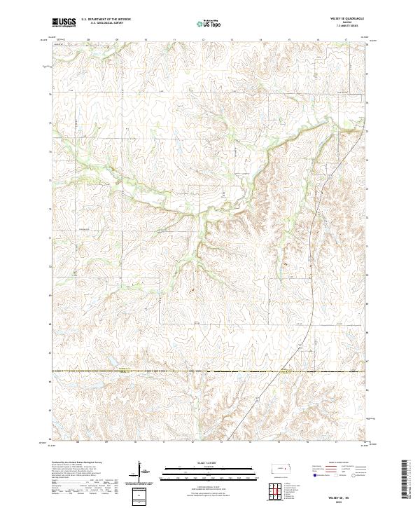 USGS Topographic Map – Wilsey SE