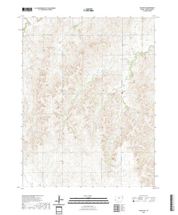 USGS Topographic Map – Wilson NE